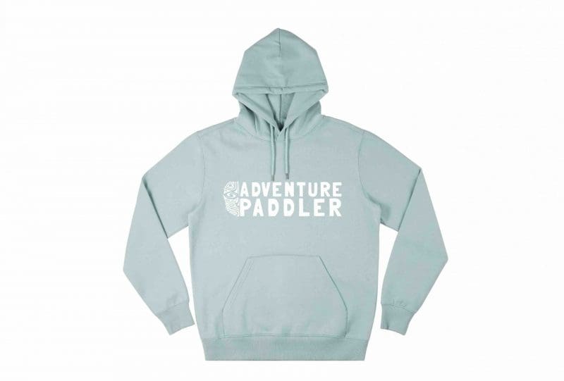 Adventure Paddler Hoodie Slate Green FRONT 1499 scaled