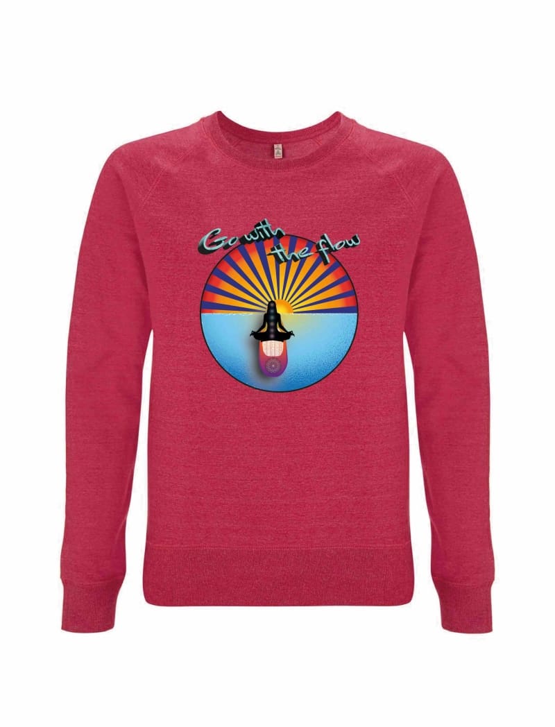 Mel Red 100% recycled Sweater SUP Yoga Ladies