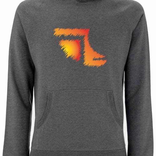 Washout fin 100% recycled Heather hoodie Sunset image