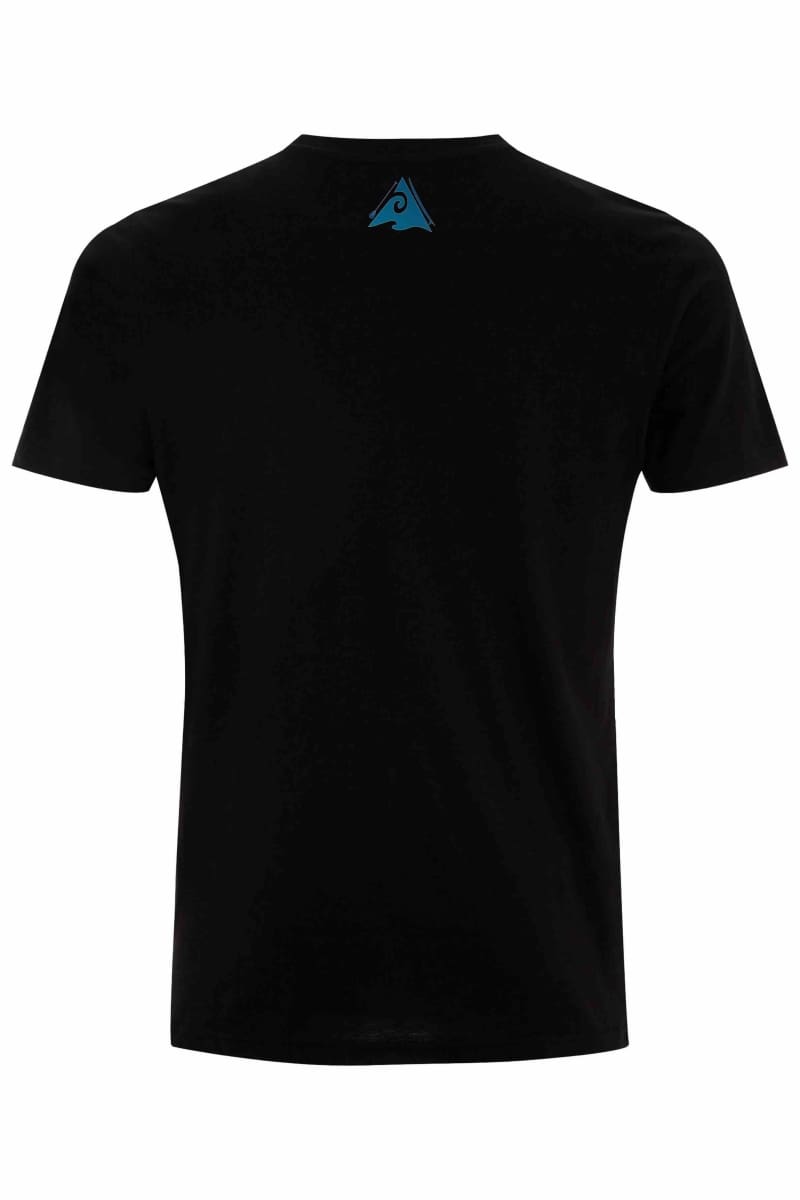 Long Paddle SUP 100% recycled black classic fit unisex t shirt (rear)